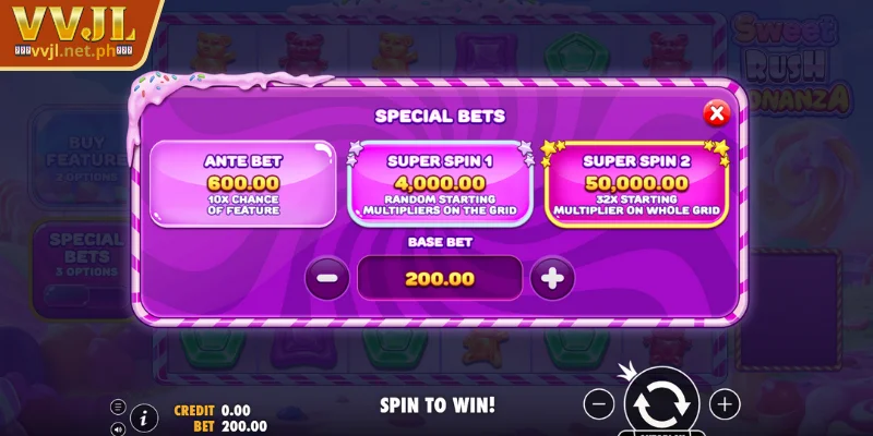 VVJL Sweet Bonanza - Discover the Sweet Adventure 4 Discover special features in VVJL Sweet Bonanza