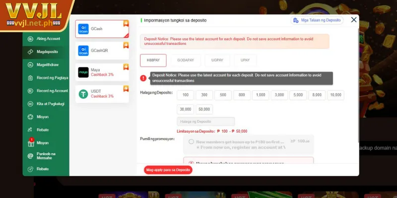 Detailed VVJL Deposit Guide for Beginners 1 Introduction to GCash & PayMaya methods