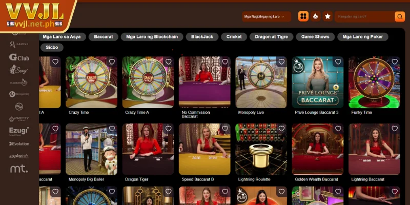 Products members should try at VVJL Live Casino